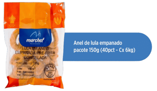Anel de Lula Empanado — Pacote 150g