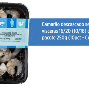 Camarão Descascado Sem Vísceras 16/20 (10/18) Cru — Pacote 250g