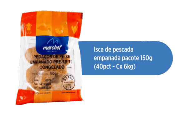 Isca de Pescada Empanada — Pacote 150g