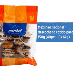 Mexilhão Nacional Desconchado Cozido — Pacote 150g