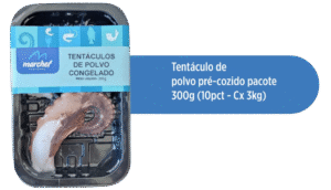 Tentáculo de Polvo Pré-Cozido — Pacote 300g