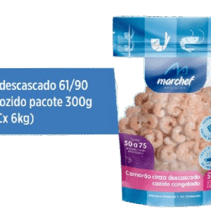 Camarão Descascado 61/90 (50/75) Cozido — Pacote 300g