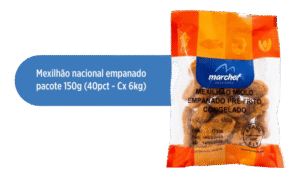 Mexilhão Nacional Empanado — Pacote 150g