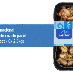 Mexilhão Nacional Desconchado Cozido — Pacote 200g