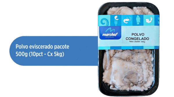 Polvo Eviscerado — Pacote 500g